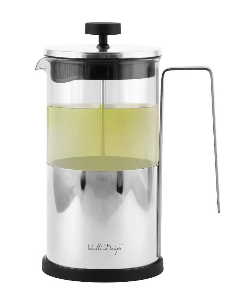 Vialli Design, zaparzacz do kawy i herbaty, 1000 ml, Diamante srebrny