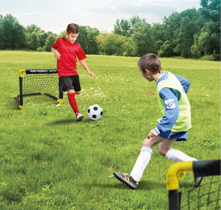 Victoria Sport, zestaw 2 bramek składanych z siatką, piłką i pompką, 50-44-44 cm