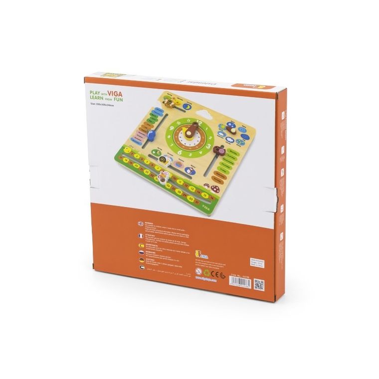 Viga, kalendarz, zabawka drewniana