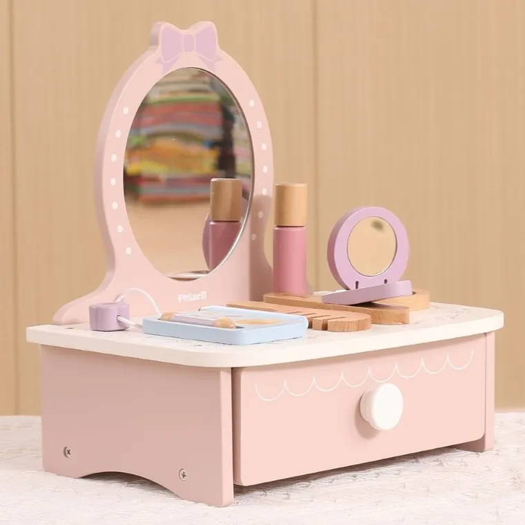 Viga, PolarB, drewniana toaletka z akcesoriami