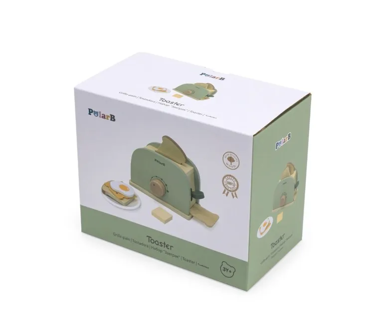 Viga, PolarB, drewniany toster, zielony