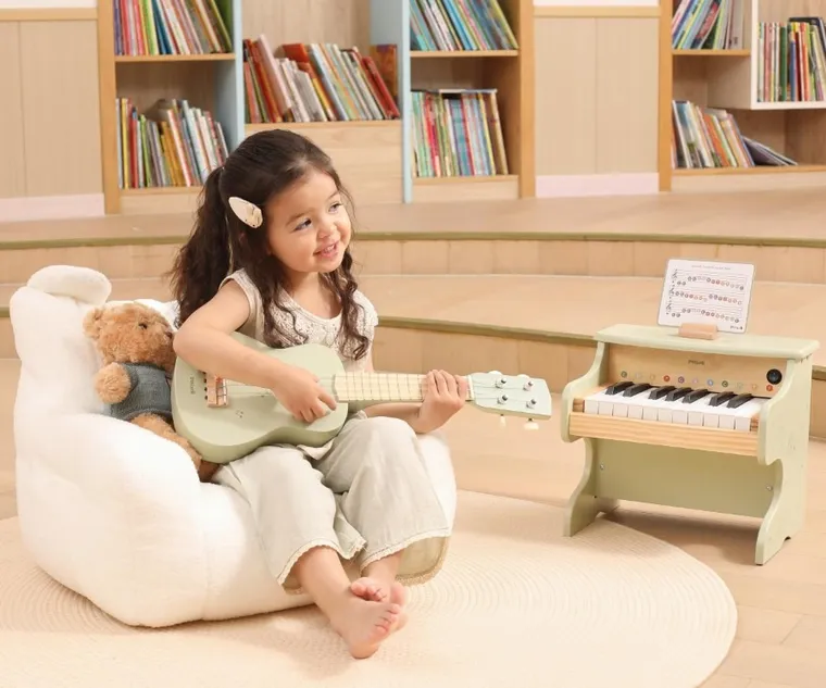 Viga, PolarB, gitara, zielona, 21"