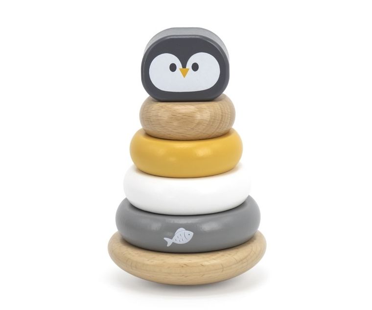 Viga, PolarB, przebijanka i piramidka, zabawka niemowlęca, pingwin