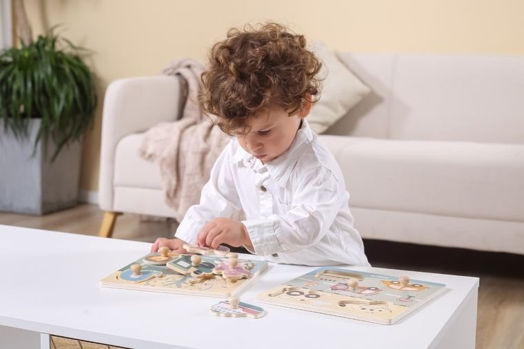 Viga, PolarB, Zwierzęta, puzzle z uchwytami