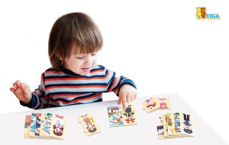 Viga, zestaw łamigłówek, dopasowywanie zawodów