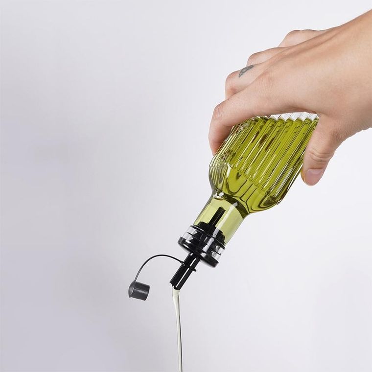 Vilde, butelki na oliwę i ocet, przyprawniki w stojaku, 5 elementów