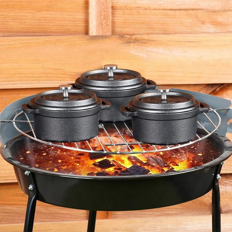 Vilde, Cast Line, garnek do serwowania z pokrywką żeliwny, 10 cm, 250 ml