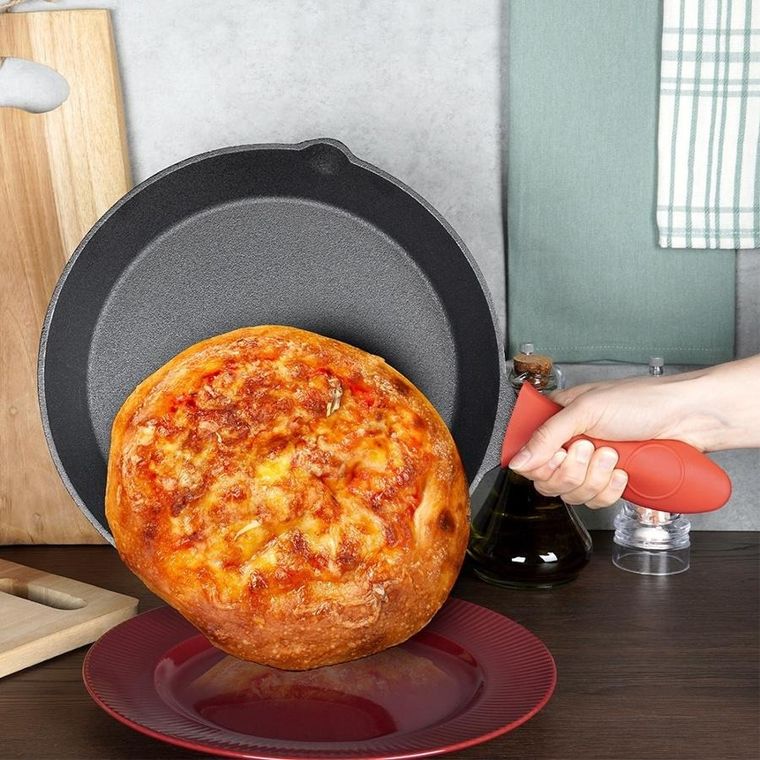 Vilde, Cast Line, patelnia z silikonową nakładką, żeliwna, 30 cm