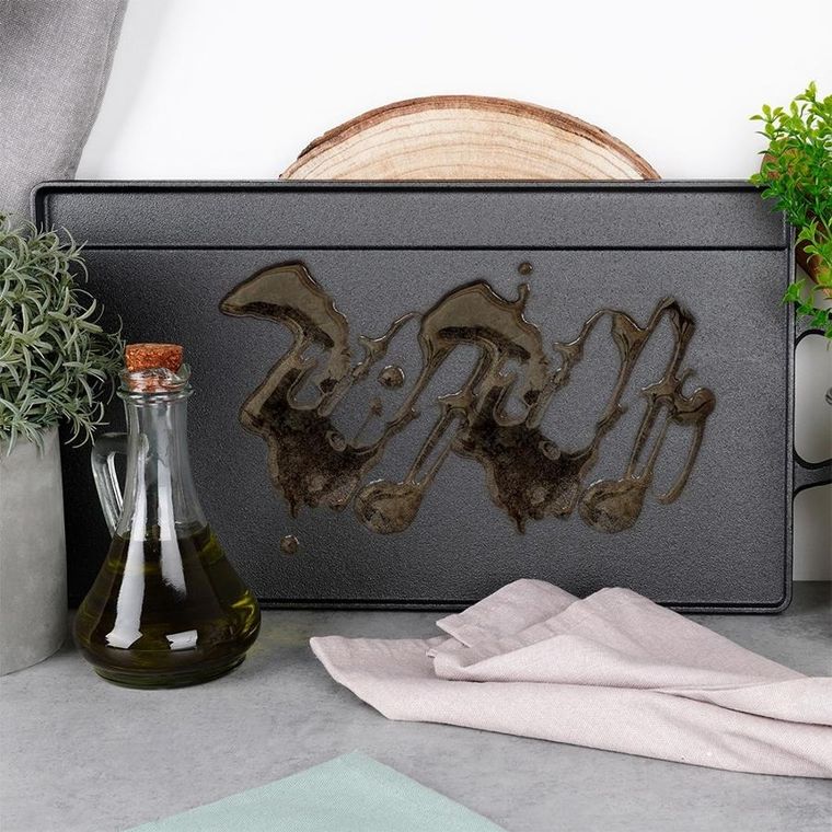 Vilde, Cast Line, płyta do grillowania żeliwna dwustronna, 50,5-23,5 cm