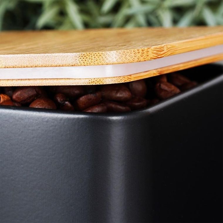 Vilde, chlebak z pojemnikami, metalowy, 4 elementy