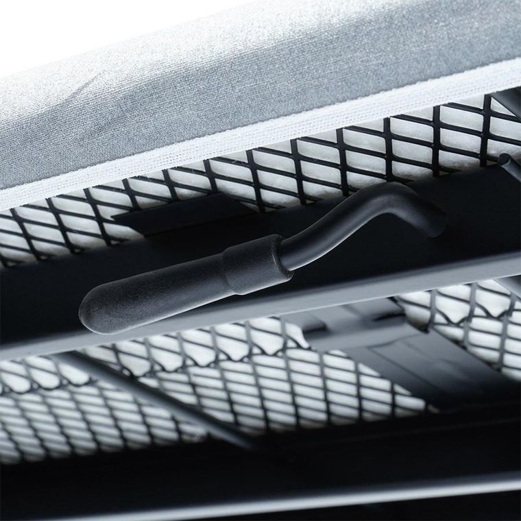 Vilde, deska do prasowania, szara, 130-34-87,5 cm