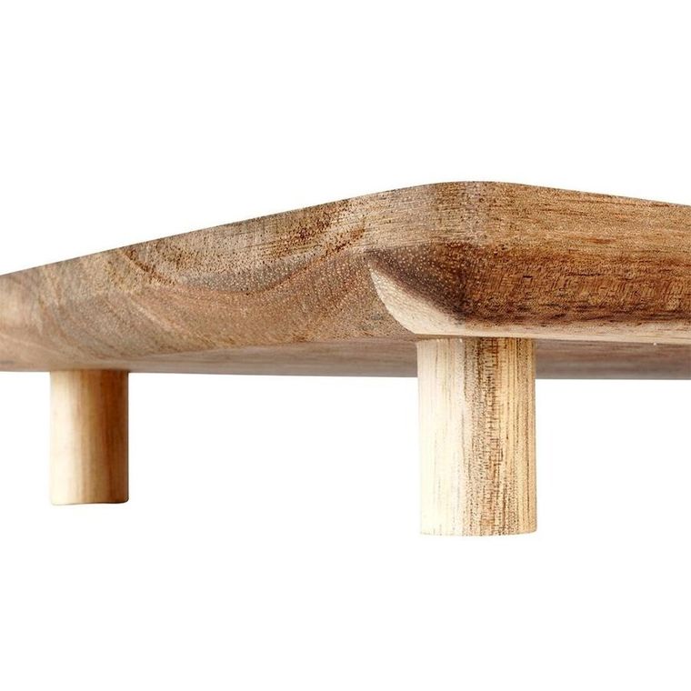 Vilde, deska drewniana na nóżkach, do serwowania, 36-14,5-4 cm