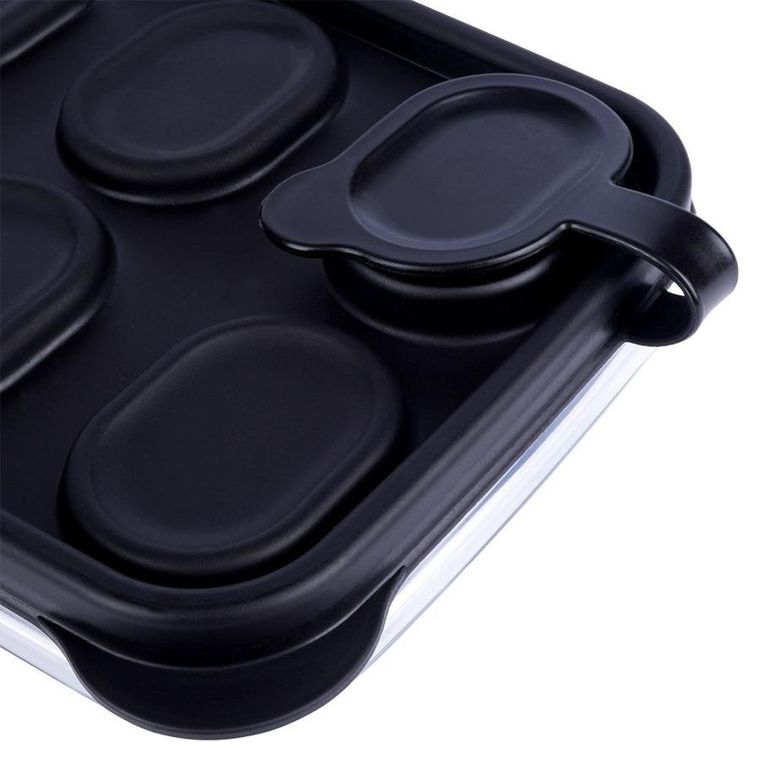 Vilde, forma do kostek lodu, z pokrywką, 25 cm