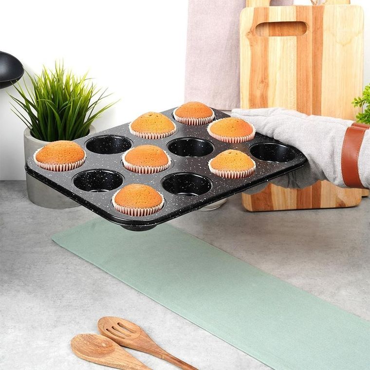 Vilde, forma do muffinek, granitowa, 35-26,5 cm