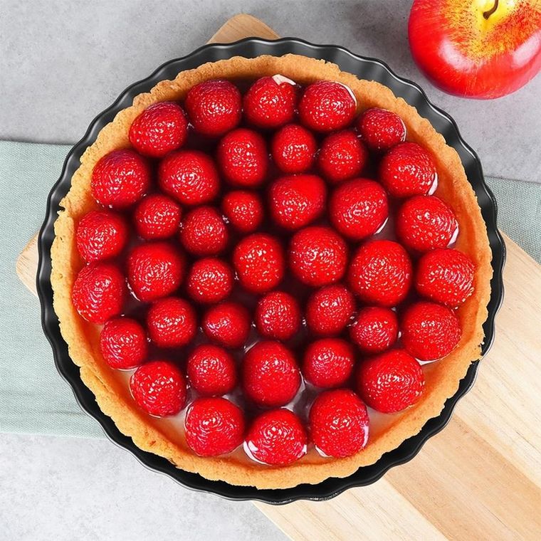 Vilde, forma do tarty ceramiczna, czarna, 24,5 cm