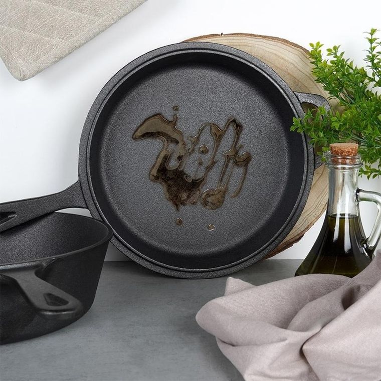 Vilde, garnek z patelnią żeliwne, Cast Line, 24 cm / 3.5 l