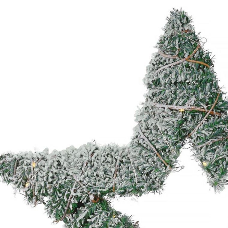 Vilde, gwiazda świecąca ośnieżona, 40 LED, 58 cm