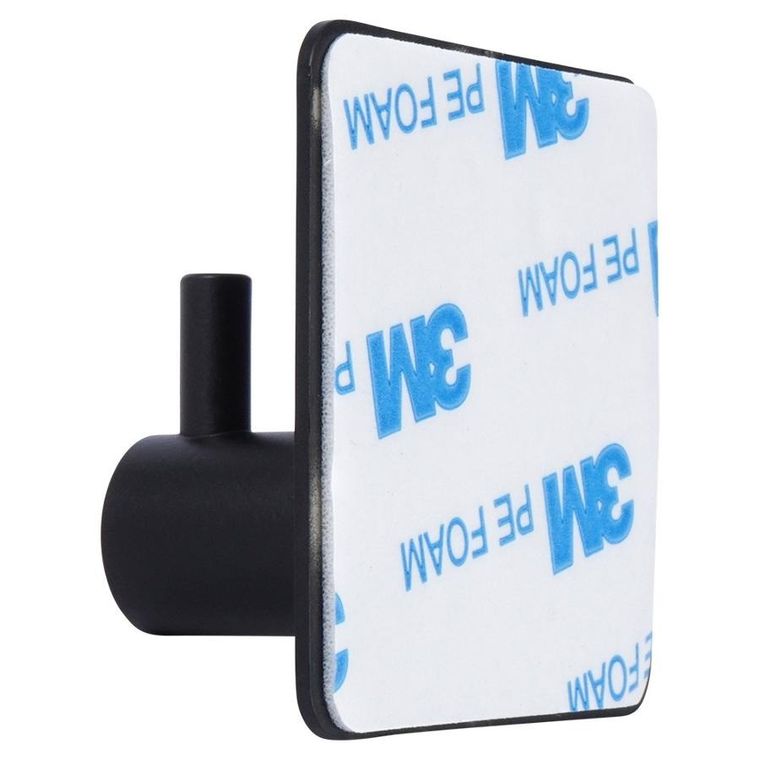 Vilde, haczyk wieszak samoprzylepny, stalowy, czarny, 4 szt.