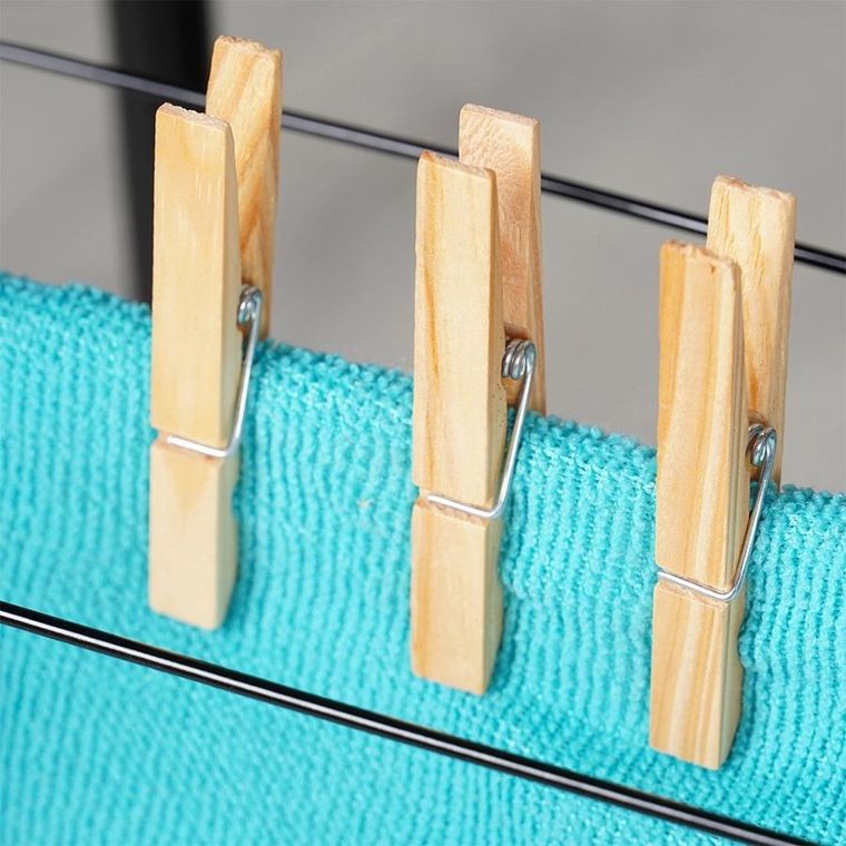 Vilde, klamerki na pranie, bambusowe, 100 szt.