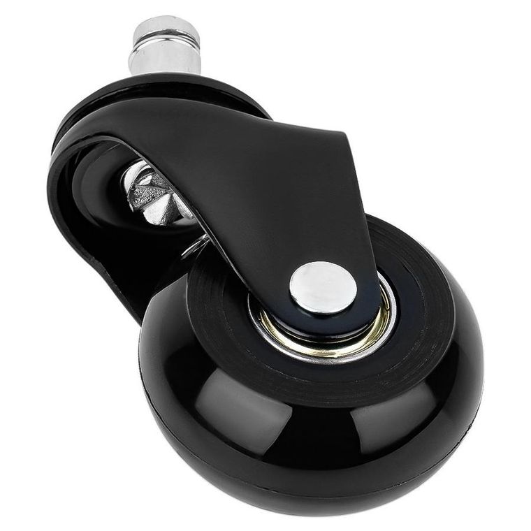 Vilde, kółka do fotela kauczukowe, 5 cm/11 mm, 5 szt.