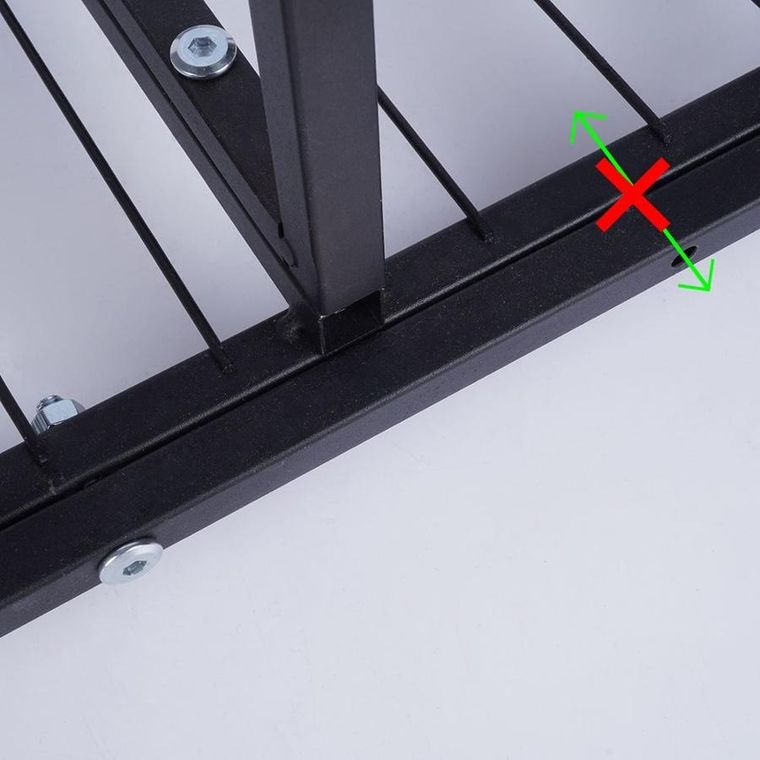 Vilde, kwietnik metalowy 5-poziomowy, czarny, 84,5 cm