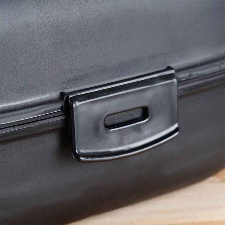 Vilde, lunchbox dzielony, czarny, 2-700 ml