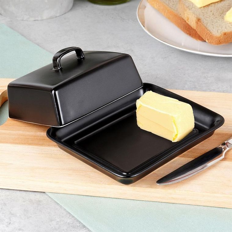 Vilde, maselniczka ceramiczna, czarna