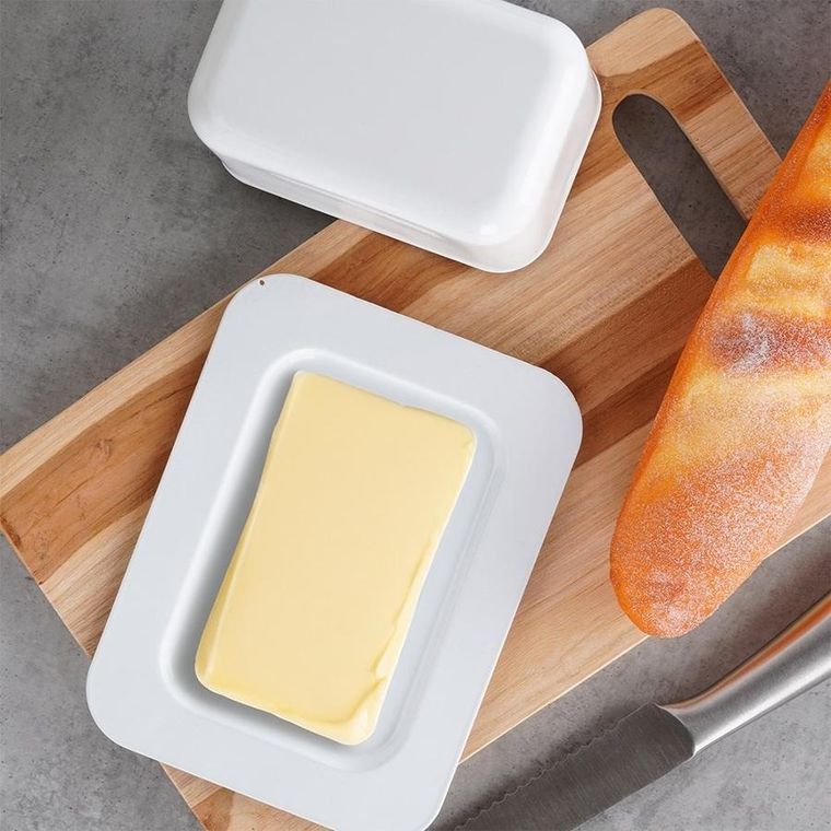 Vilde, maselniczka stalowa, biała