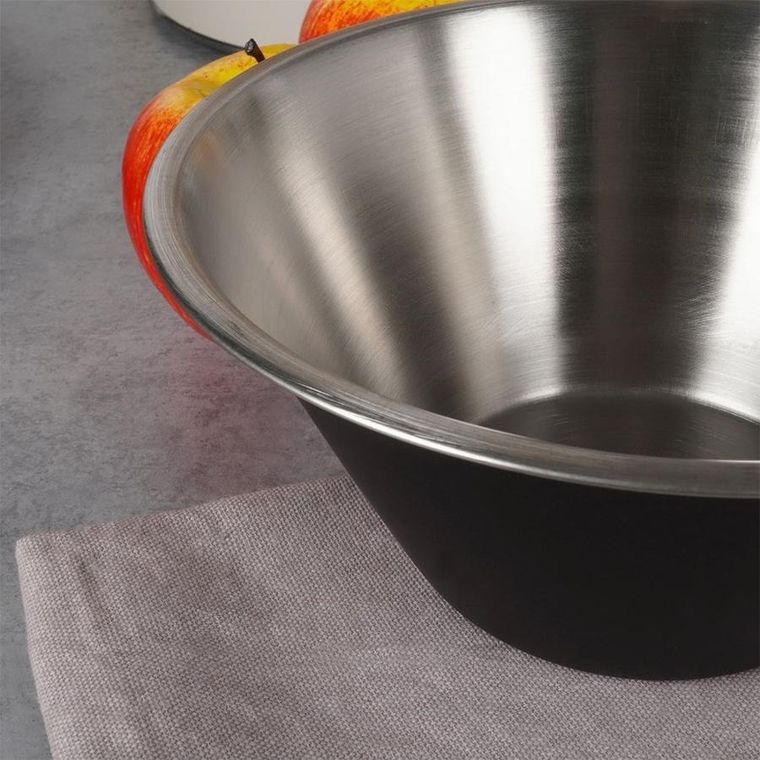 Vilde, miska kuchenna, stalowa, czarna 22 cm, 2l
