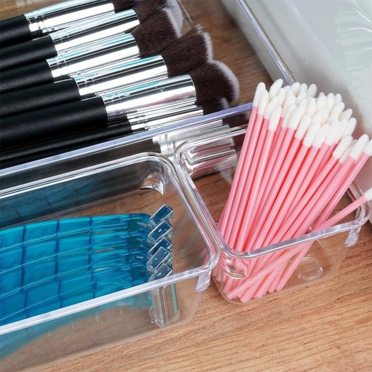 Vilde, organizer na kosmetyki do makijażu, akrylowy, 4 el.