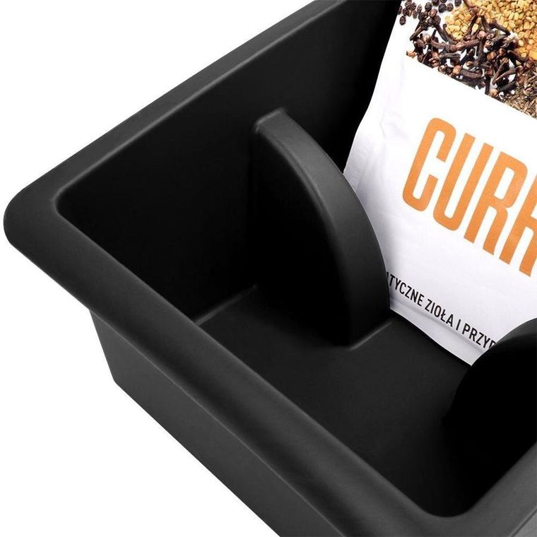 Vilde, organizer na przyprawy w torebkach, czarny