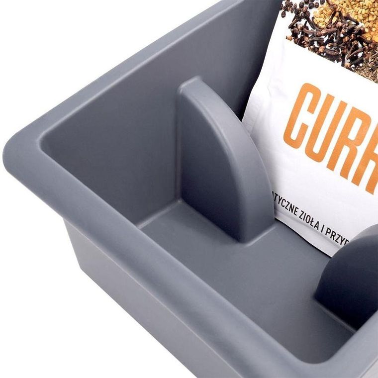 Vilde, organizer na przyprawy w torebkach, szary