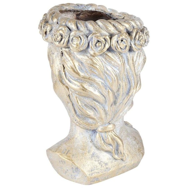 Vilde, osłonka na doniczkę, złota głowa, 33 cm