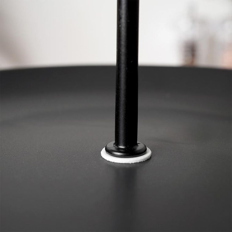 Vilde, patera porcelanowa, czarna, 3-piętrowa, 34 cm