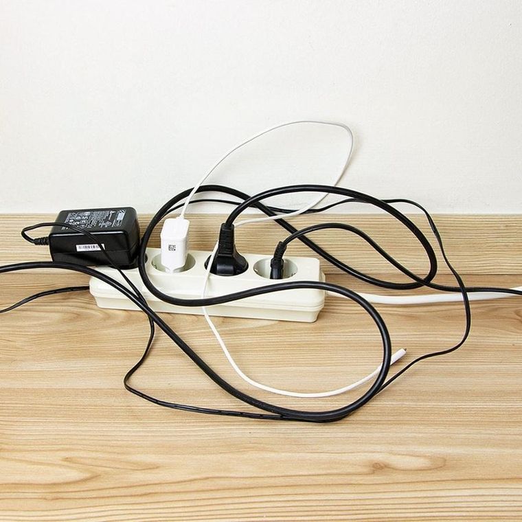 Vilde, pojemnik na kable, biały