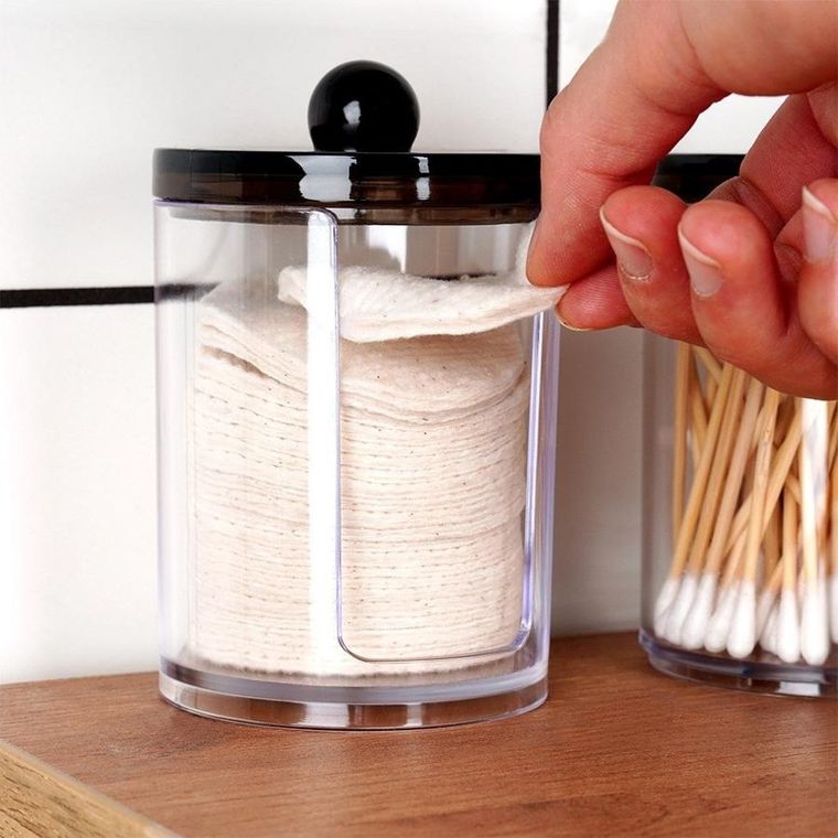 Vilde, pojemnik na patyczki i płatki kosmetyczne, 2 szt.