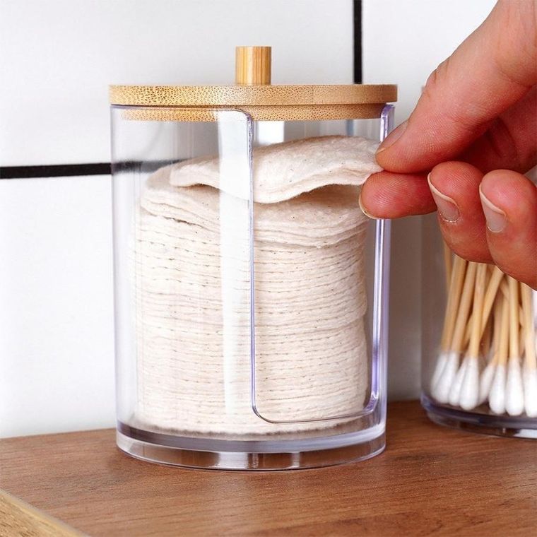 Vilde, pojemnik na patyczki i płatki kosmetyczne, 2 szt.