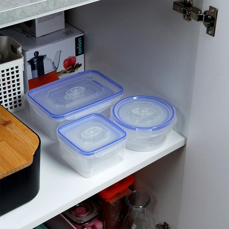 Vilde, pojemniki na żywność z pokrywką i uszczelką, 8 szt.