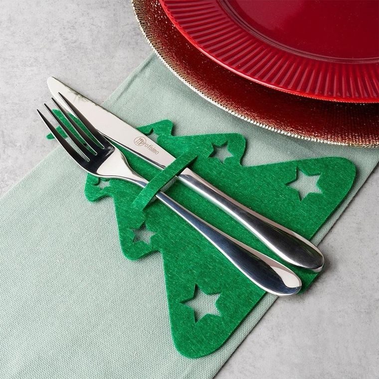 Vilde, pokrowiec etui na sztućce, świąteczny, 6 szt.