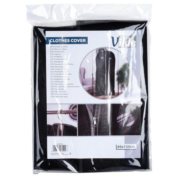 Vilde, pokrowiec na ubrania, 60-135 cm
