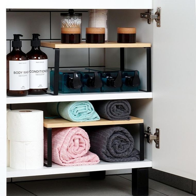 Vilde, półka kuchenna, drewniana, 33,5-19,5-16 cm, 33,5-18,5-13,5 cm, 2 szt.