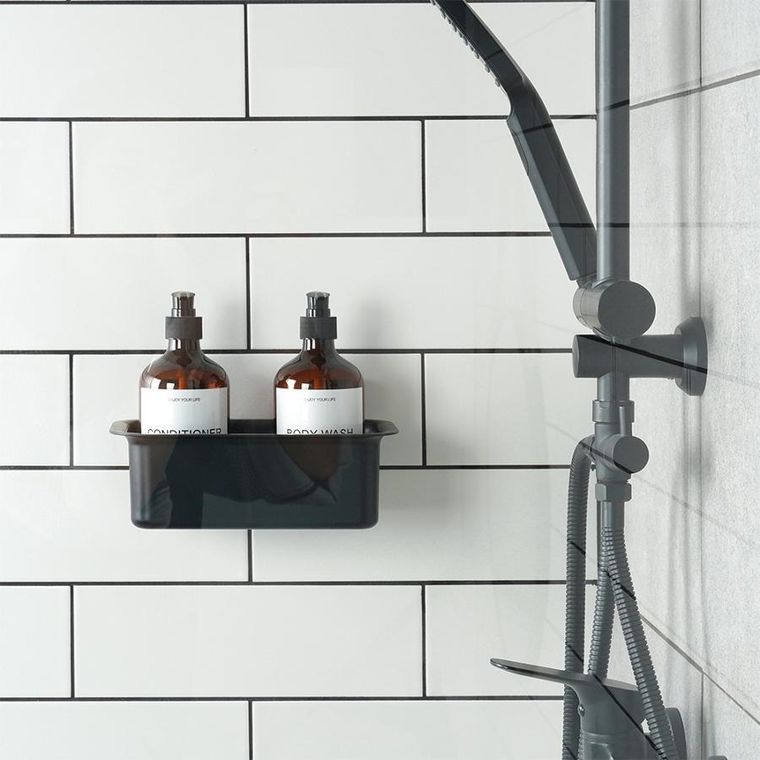 Vilde, półka pod prysznic, przyklejana, 23,5-13,5-11,5 cm