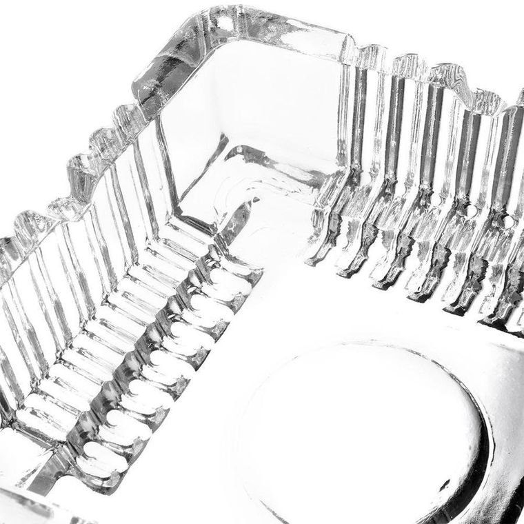 Vilde, popielniczka szklana, kwadratowa, 10.5-10.5-3.5 cm