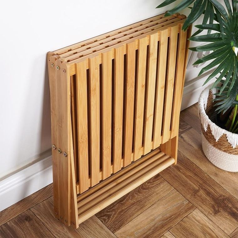 Vilde, regał bambusowy składany, 40-33.5-93.5 cm