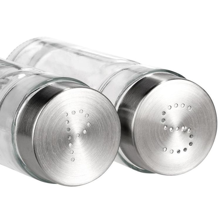 Vilde, solniczka i pieprzniczka szklana, 170 ml, 2 szt.