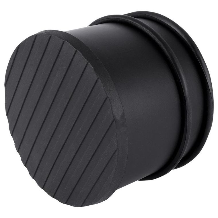 Vilde, stoper do drzwi, stalowy, czarny, 9,5 cm