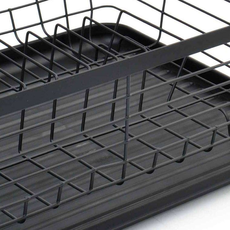 Vilde, suszarka na naczynia, czarna, 36-30-14,5 cm