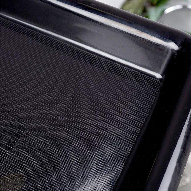 Vilde, suszarka na naczynia, czarna dwupoziomowa, 51.5-24.5-33 cm