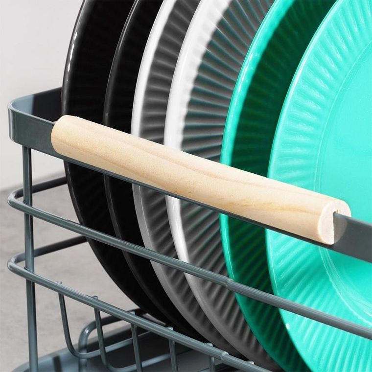 Vilde, suszarka na naczynia, szara, 42,5-32-14,5 cm