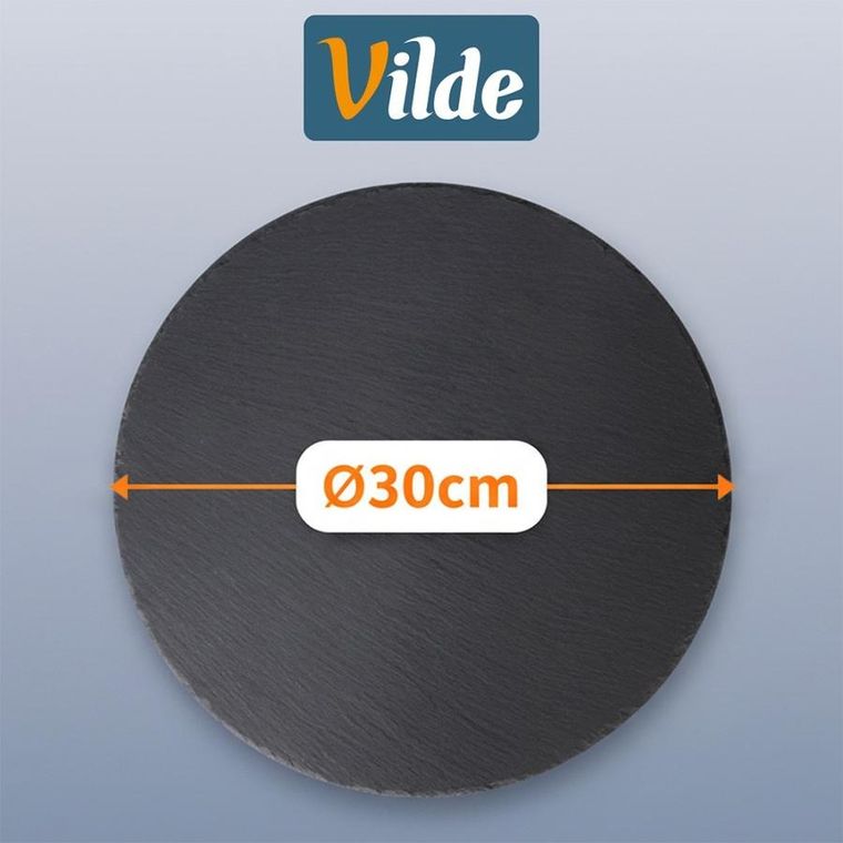 Vilde, taca do serwowania, okrągła, kamienna, łupek, 30 cm